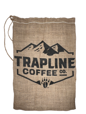 Trapline Coffee Co. Custom Burlap Bag