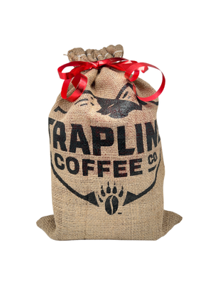 Trapline Coffee Co. Custom Burlap Bag