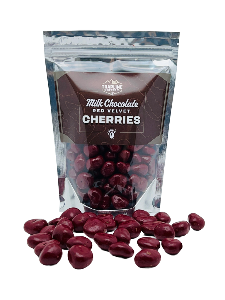 Milk Chocolate Red Velvet Cherries - Trapline Coffee Co.