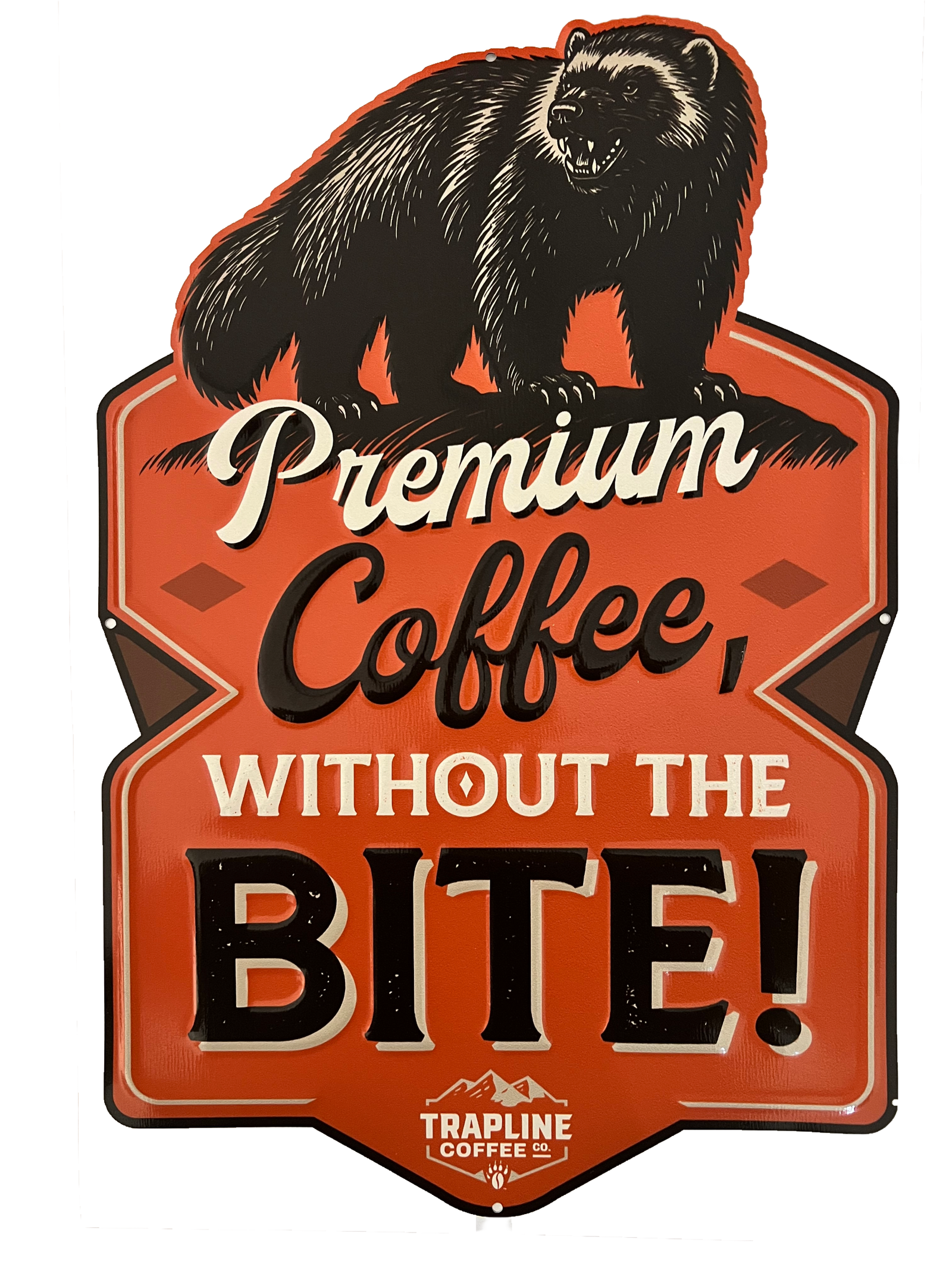 Limited Edition - Trapline Coffee Co. Metal Sign