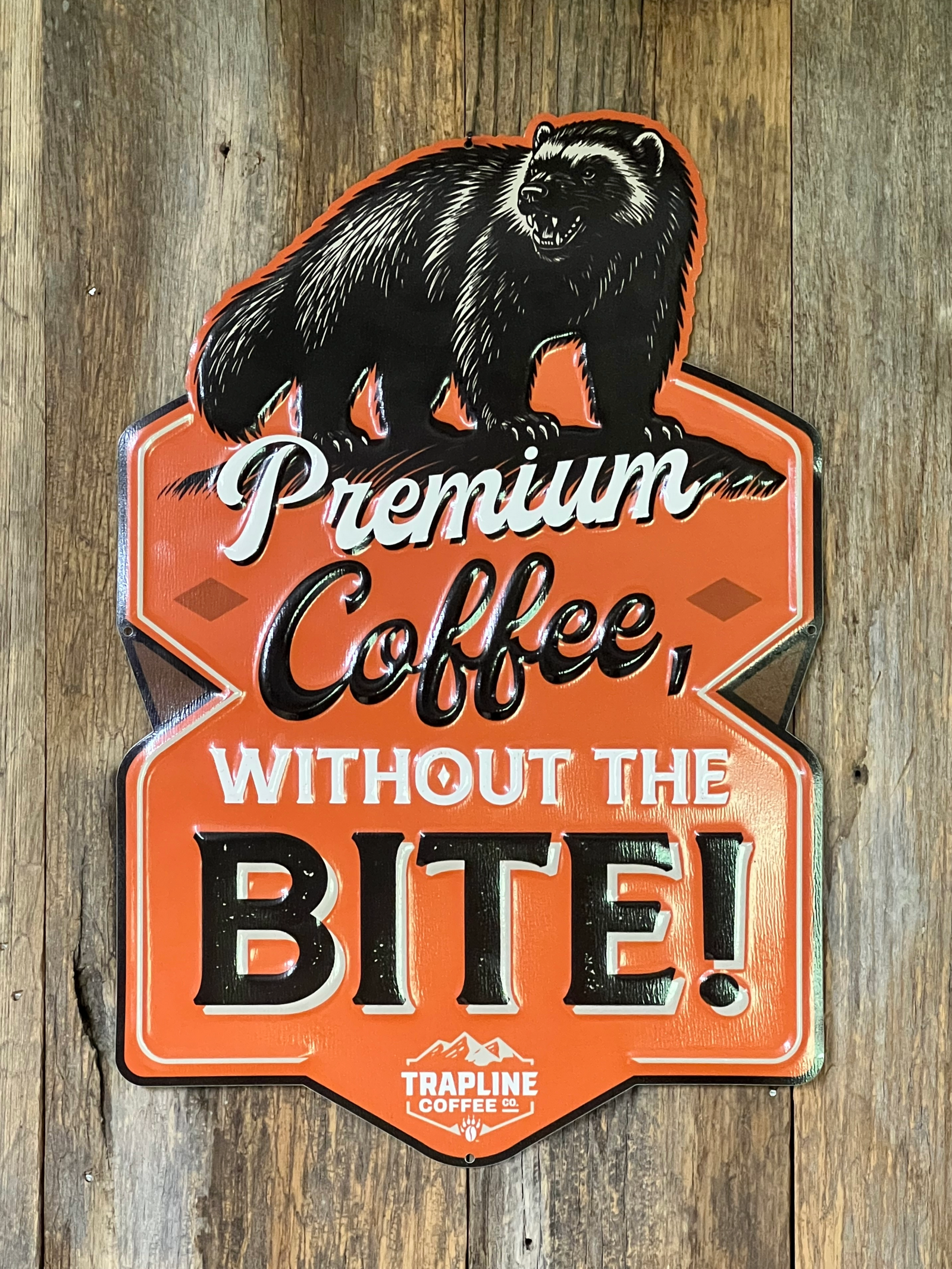 Limited Edition - Trapline Coffee Co. Metal Sign