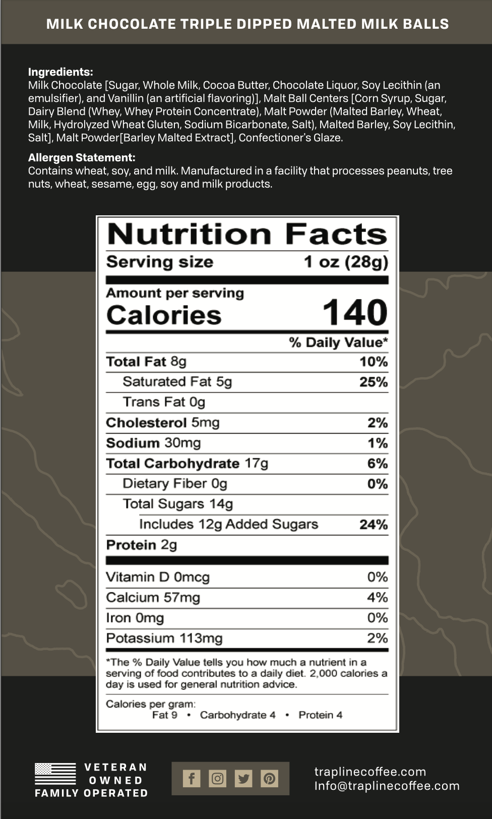 Milk Chocolate Triple Dipped Malted Milk Balls