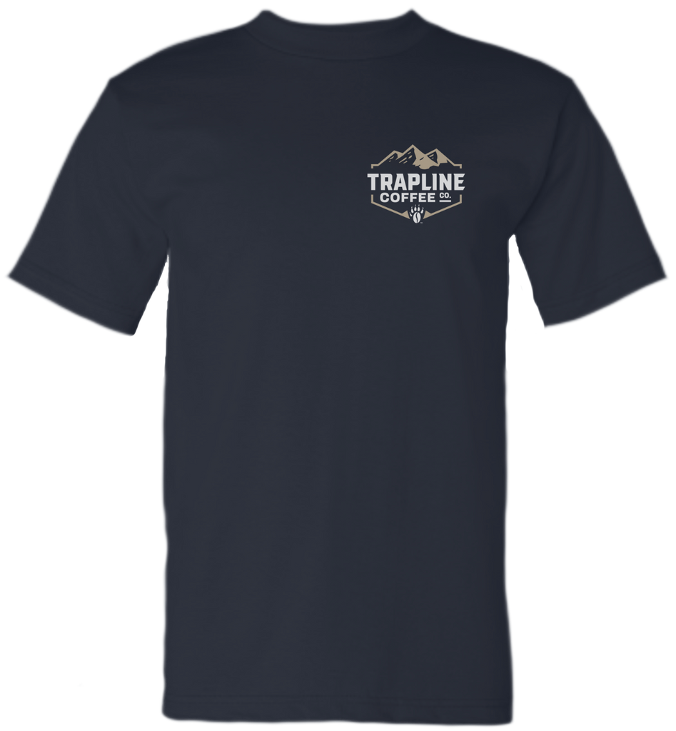 Trapline Coffee Co. Short Sleeve T-Shirt - Small Chest Logo