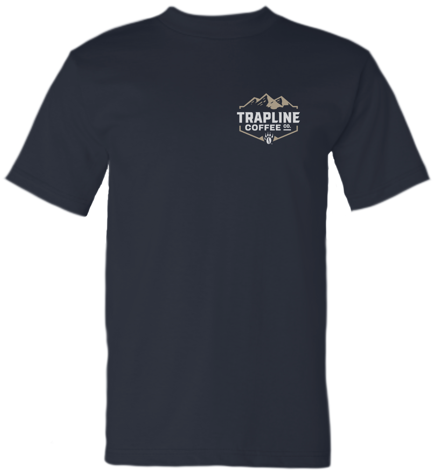 Trapline Coffee Co. Short Sleeve T-Shirt - Small Chest Logo
